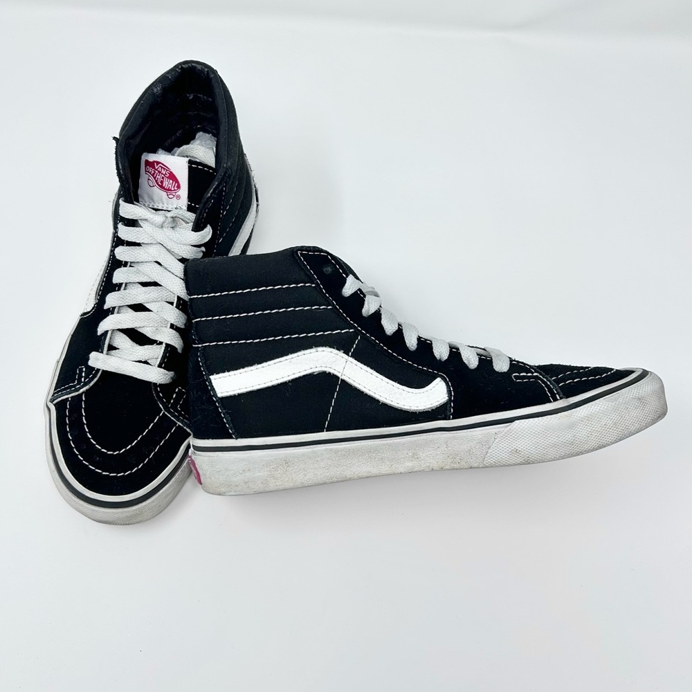 Vans SK8 Black & White High-Top Skate Sneakers Mens 4 / Women’s 5.5 - Picture 1 of 7